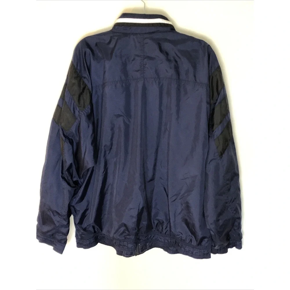 Vintage Adidas Tracksuit Windbreaker Jacket Men's Sz XL Navy Blue Retro